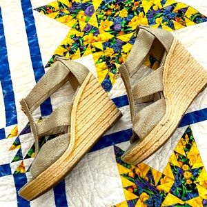 Michael Kors Espadrilles wedges 10 used gold zipper 20% OFF 2!!!